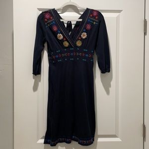 JWLA Black Quarter Sleeve Cotton Dress Size XS